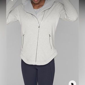 Athleta cozy karma heather gray jacket